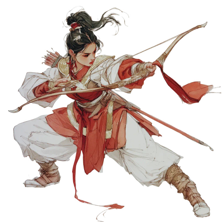 Ancient Chinese Beauty V7 Vinyl Car Decal Sticker – Waterproof & UV-Resistant 