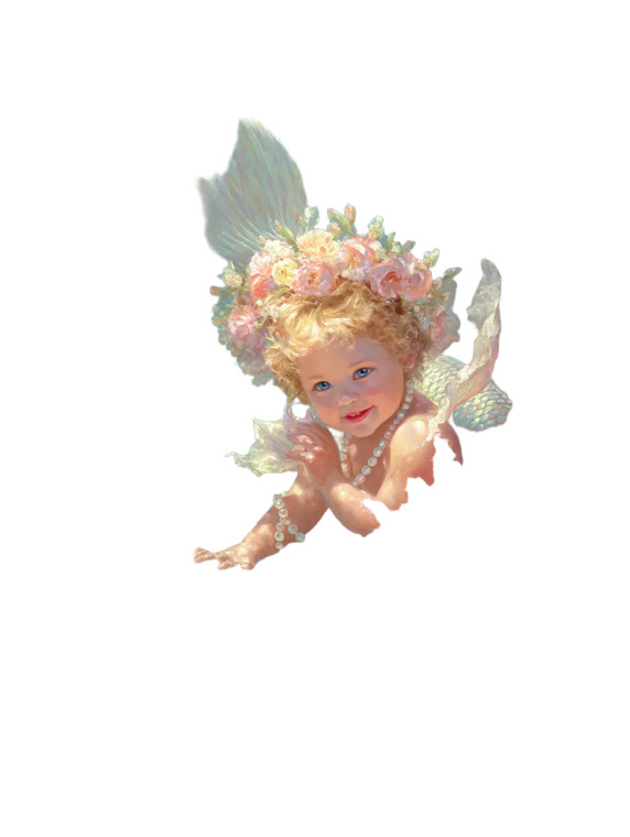 Baby Mermaid Fantasy Vinyl Car Decal Sticker – Waterproof & UV-Resistant 