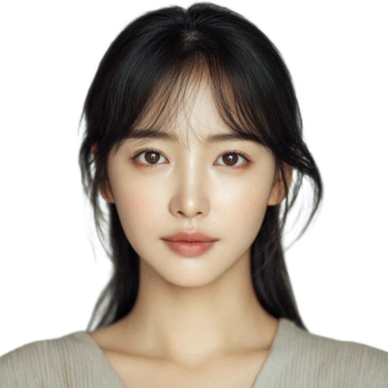 Korean Woman Portrait V53 Vinyl Car Decal Sticker – Waterproof & UV-Resistant 