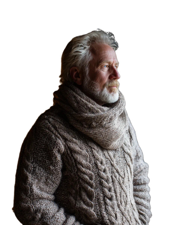 Scholarly Danish Man Vinyl Car Decal Sticker – Waterproof & UV-Resistant 