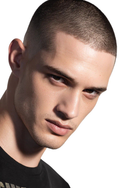 Buzzcut Fashion Model Vinyl Car Decal Sticker – Waterproof & UV-Resistant 