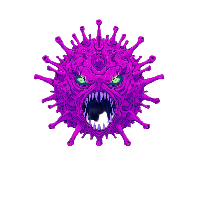 Virus Game Boss Vinyl Car Decal Sticker – Waterproof & UV-Resistant 
