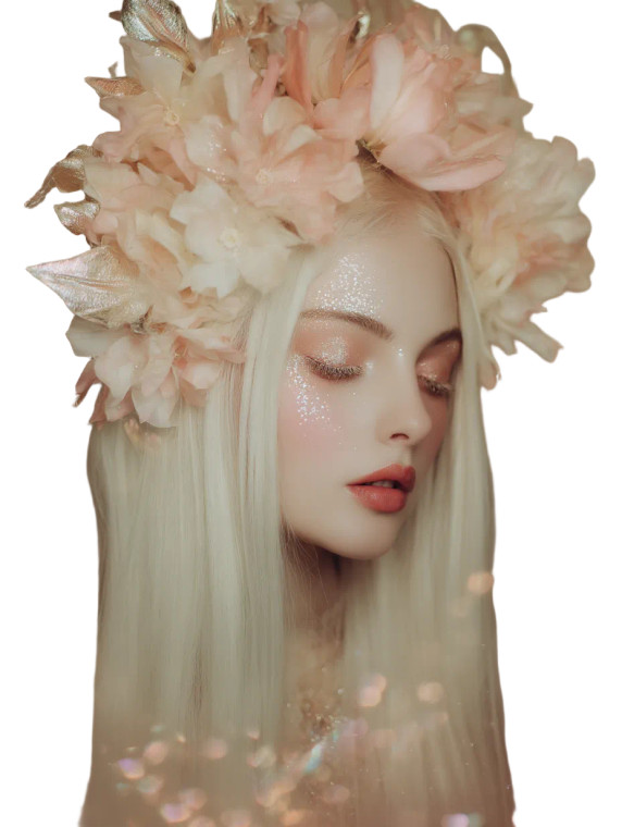 Fairy Woman Portrait Vinyl Car Decal Sticker – Waterproof & UV-Resistant 