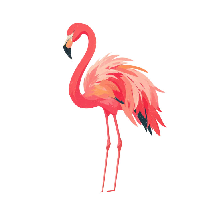 Pink Flamingo V2 Vinyl Car Decal Sticker – Waterproof & UV-Resistant 