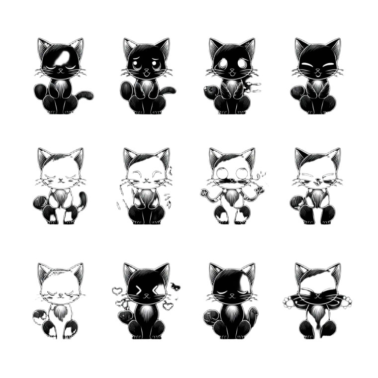 Emoji Cat Vinyl Car Decal Sticker – Waterproof & UV-Resistant 