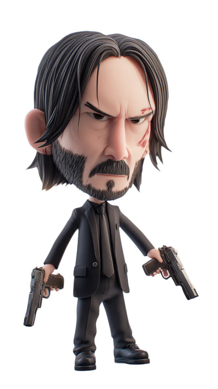 Toddler John Wick V3 Vinyl Car Decal Sticker – Waterproof & UV-Resistant 