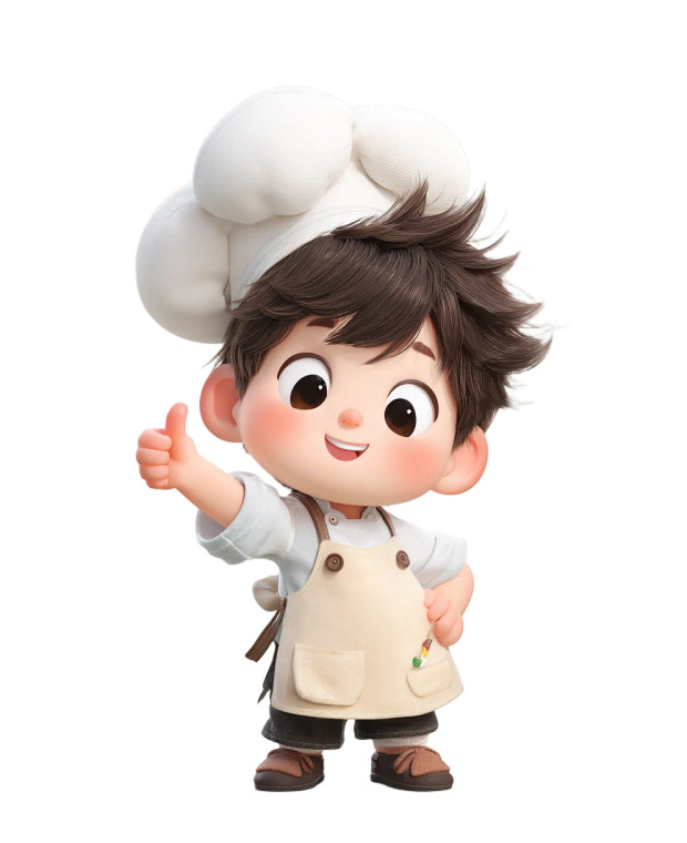 Cute Chef Boy Vinyl Car Decal Sticker – Waterproof & UV-Resistant 