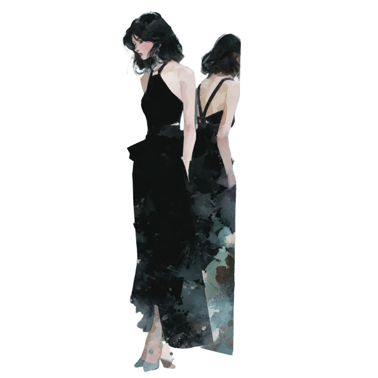 Abstract Watercolour Woman Vinyl Car Decal Sticker – Waterproof & UV-Resistant 