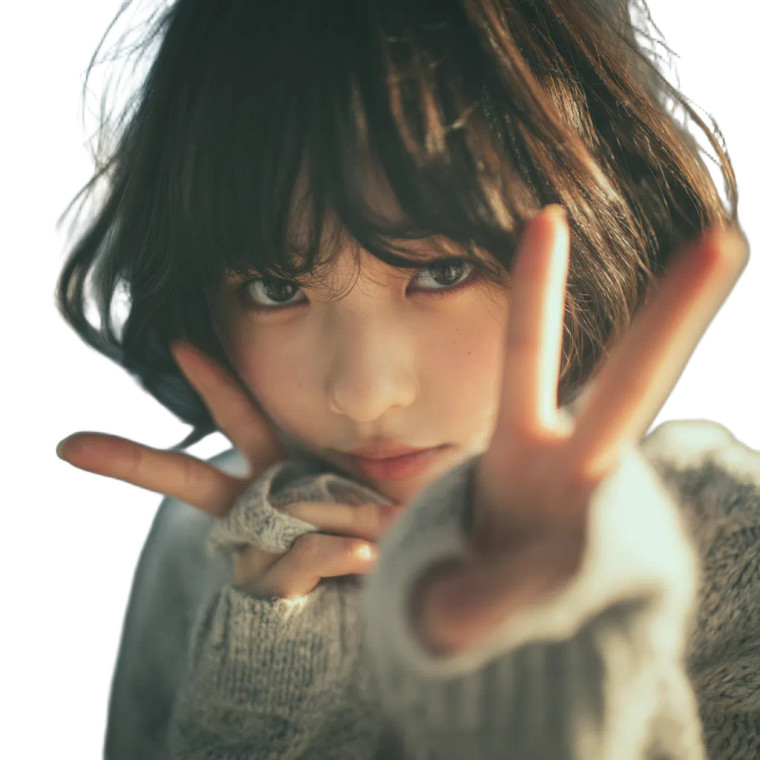 Shy Japanese Girl Vinyl Car Decal Sticker – Waterproof & UV-Resistant 