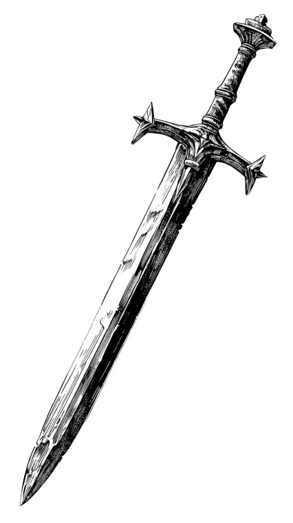 Flying Claymore Sword V2 Vinyl Car Decal Sticker – Waterproof & UV-Resistant 