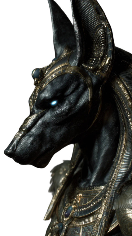 Anubis Portrait V4 Vinyl Car Decal Sticker – Waterproof & UV-Resistant 