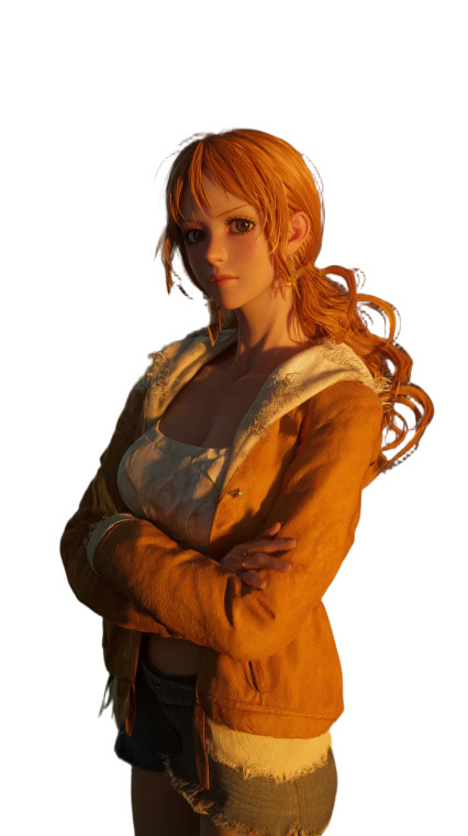 Nami At Sunset Vinyl Car Decal Sticker – Waterproof & UV-Resistant 