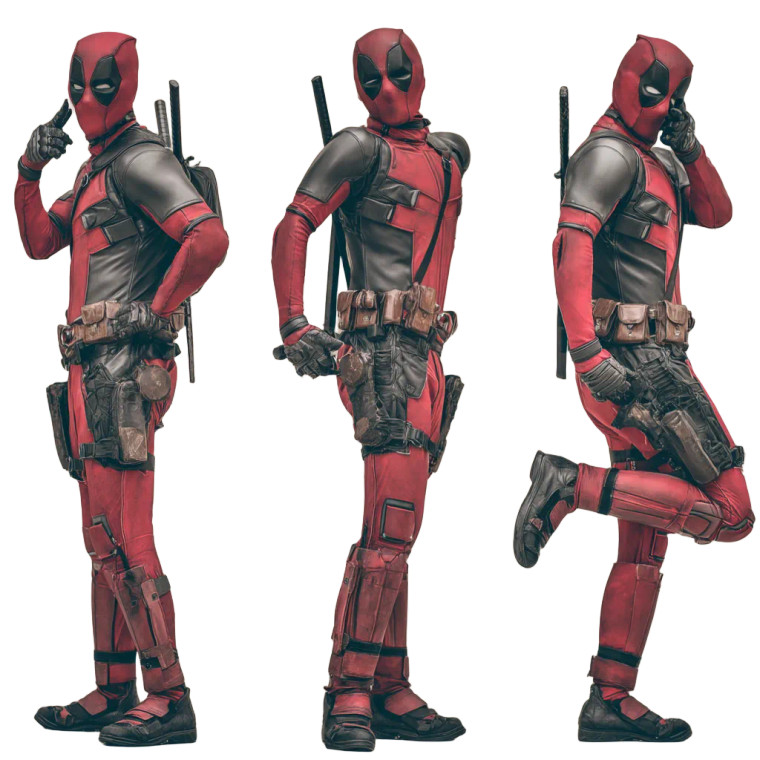 Deadpool Poses Vinyl Car Decal Sticker – Waterproof & UV-Resistant 