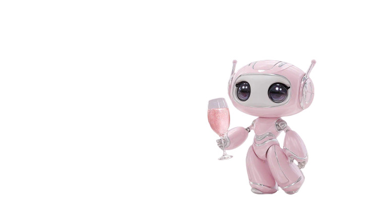 Cute Robot Party Vinyl Car Decal Sticker – Waterproof & UV-Resistant 