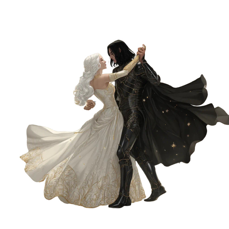 Elven Princess Dance Vinyl Car Decal Sticker – Waterproof & UV-Resistant 