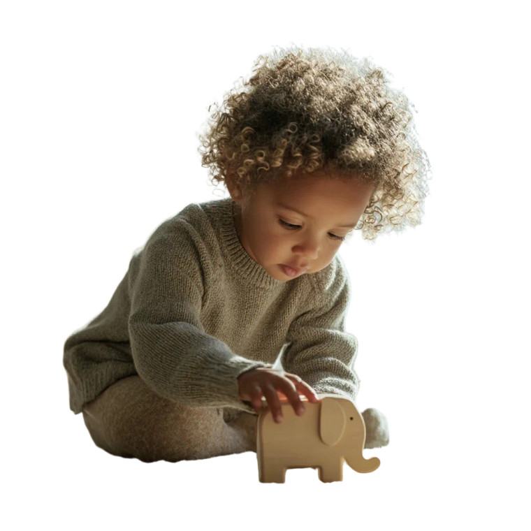 Child With Toy Vinyl Car Decal Sticker – Waterproof & UV-Resistant 