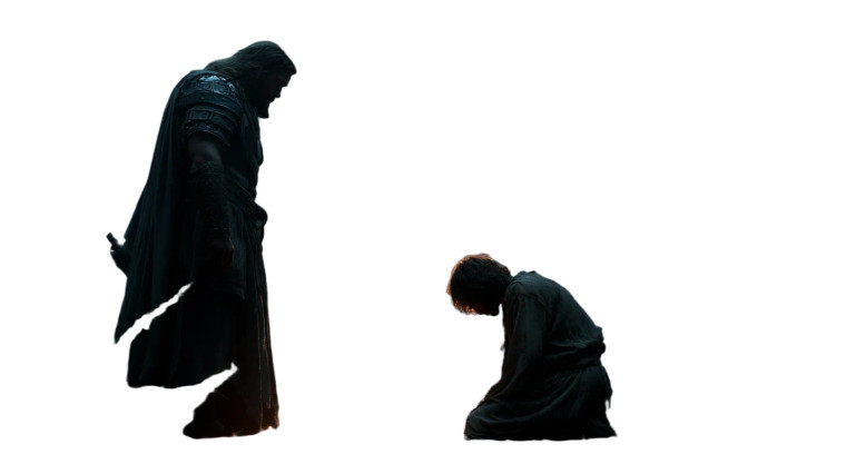 Biblical Prayer Scene V2 Vinyl Car Decal Sticker – Waterproof & UV-Resistant 