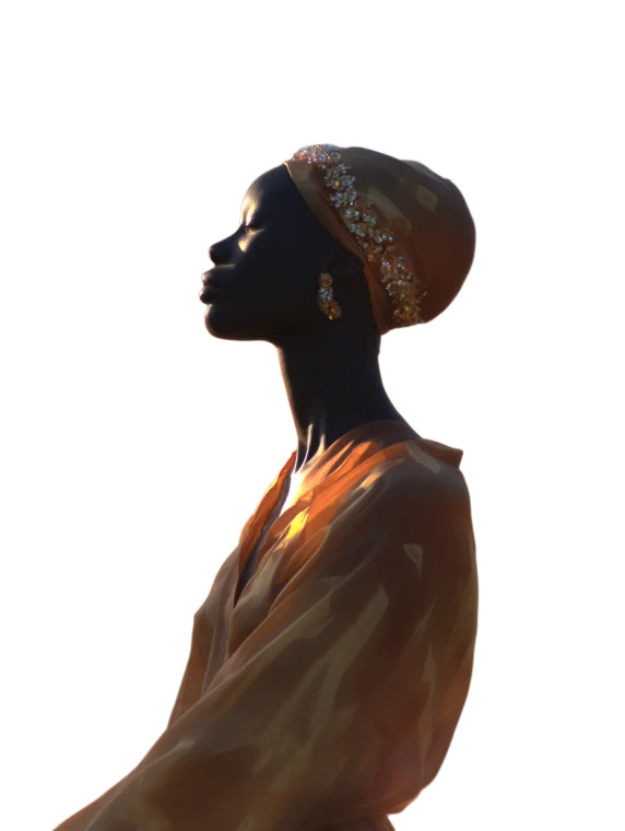 Senegalese Women V2 Vinyl Car Decal Sticker – Waterproof & UV-Resistant 