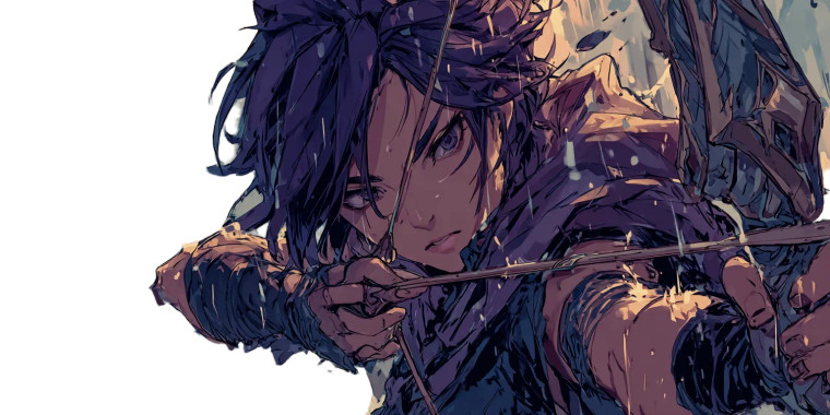 Shadowy Huntress Vinyl Car Decal Sticker – Waterproof & UV-Resistant 