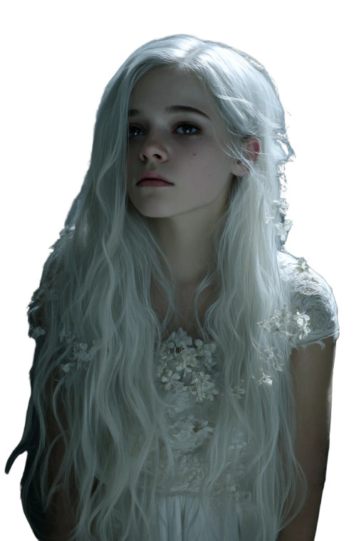 Ethereal Gothic Girl V3 Vinyl Car Decal Sticker – Waterproof & UV-Resistant 