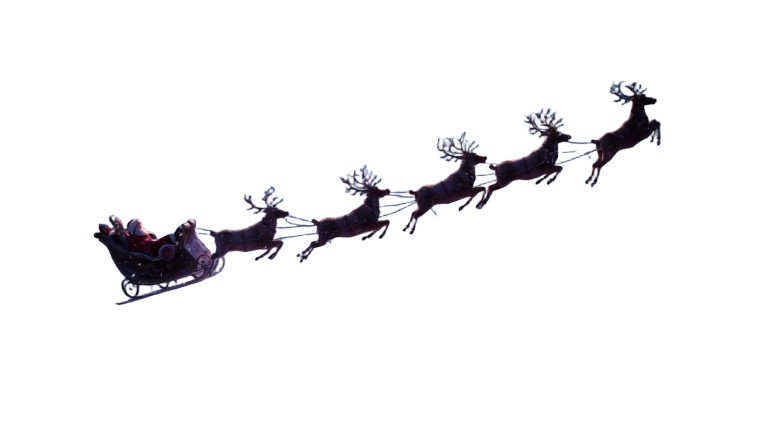 Magical Santa Claus Vinyl Car Decal Sticker – Waterproof & UV-Resistant 