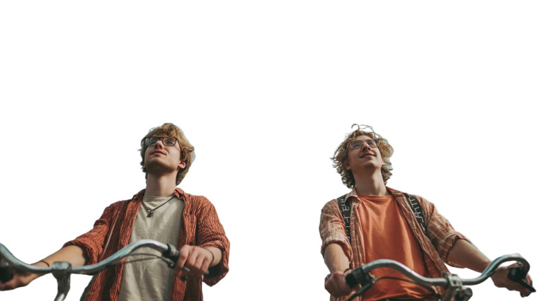 Friends With Bicycles Vinyl Car Decal Sticker – Waterproof & UV-Resistant 