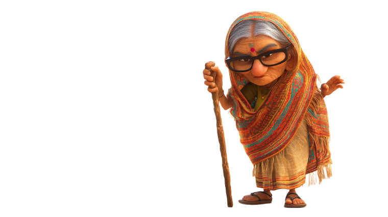 Wise Elderly Woman Vinyl Car Decal Sticker – Waterproof & UV-Resistant 