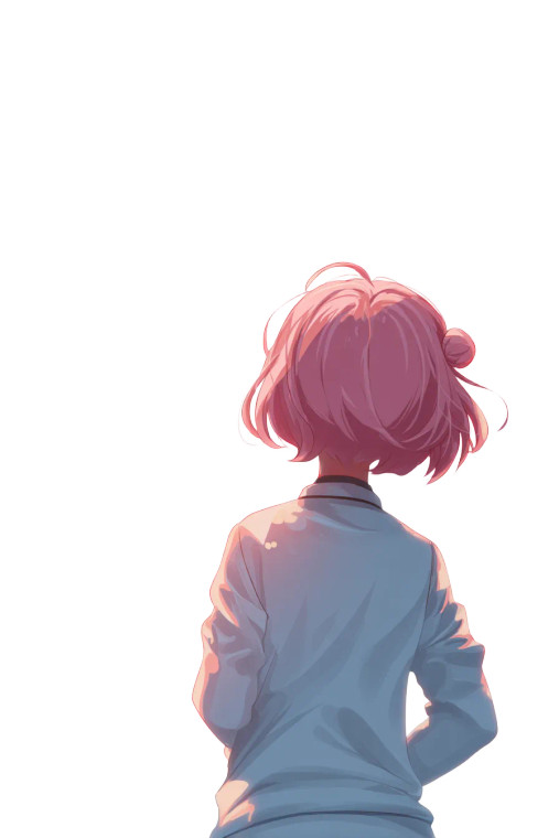 Pink-Haired Girl V11 Vinyl Car Decal Sticker – Waterproof & UV-Resistant 