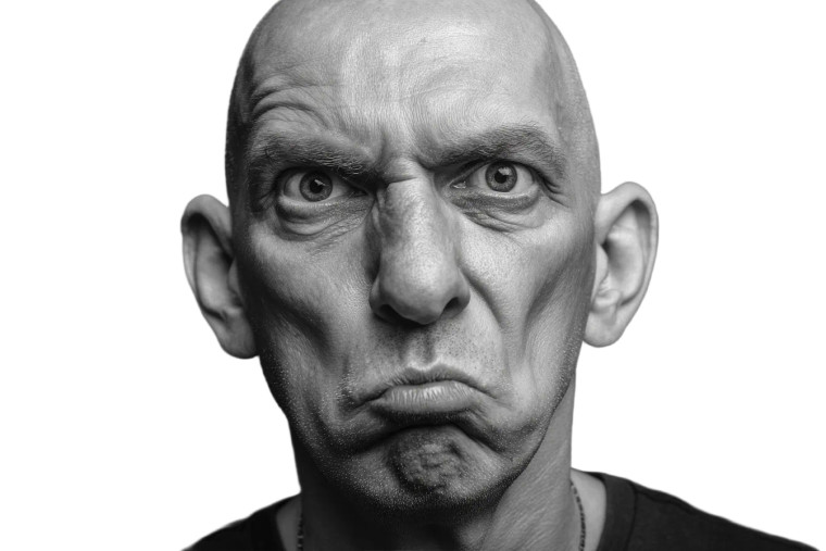 Rebellious Skinhead Portrait Vinyl Car Decal Sticker – Waterproof & UV-Resistant 