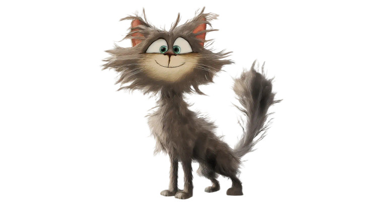 Scruffy Cartoon Cat Vinyl Car Decal Sticker – Waterproof & UV-Resistant 