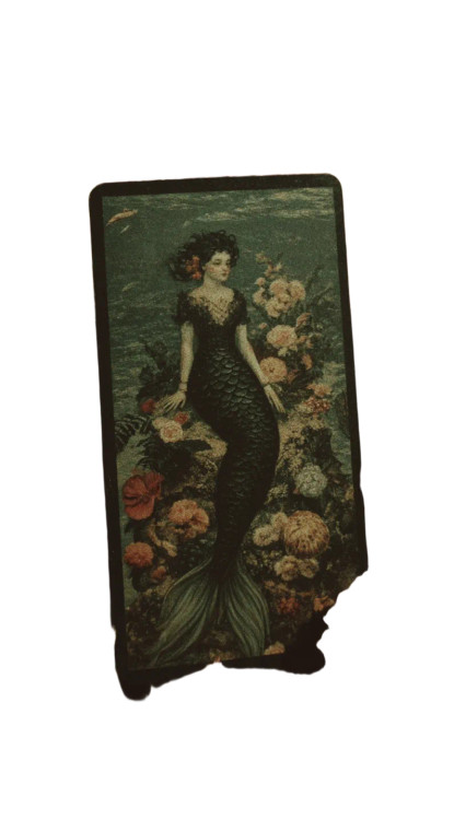 Mermaid Tarot Card Vinyl Car Decal Sticker – Waterproof & UV-Resistant 