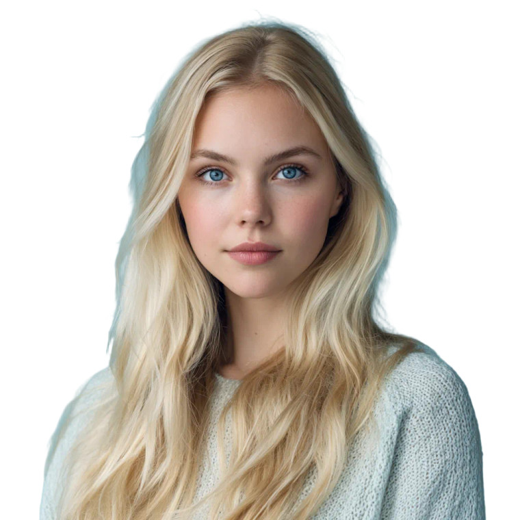 Swedish Blonde Model Vinyl Car Decal Sticker – Waterproof & UV-Resistant 