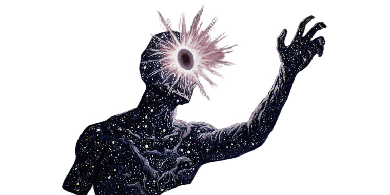 Celestial Humanoid V4 Vinyl Car Decal Sticker – Waterproof & UV-Resistant 