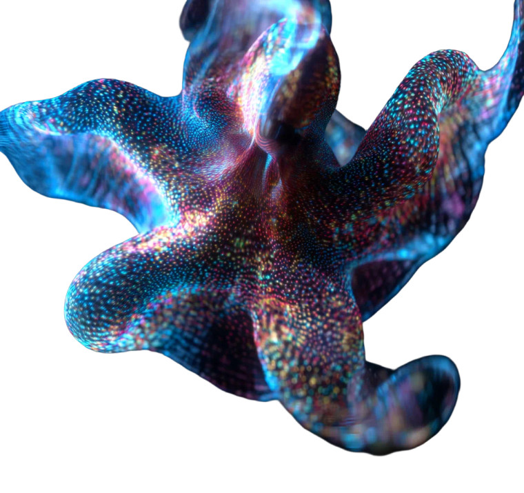 Glowing Octopus Creature Vinyl Car Decal Sticker – Waterproof & UV-Resistant 