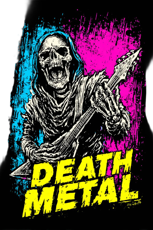 Grim Reaper Metal V2 Vinyl Car Decal Sticker – Waterproof & UV-Resistant 