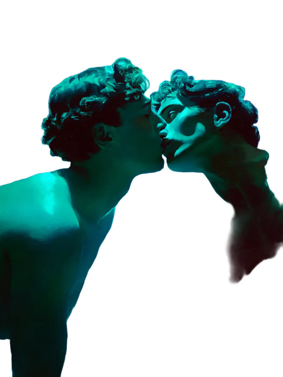 Gay Couple Kissing Vinyl Car Decal Sticker – Waterproof & UV-Resistant 