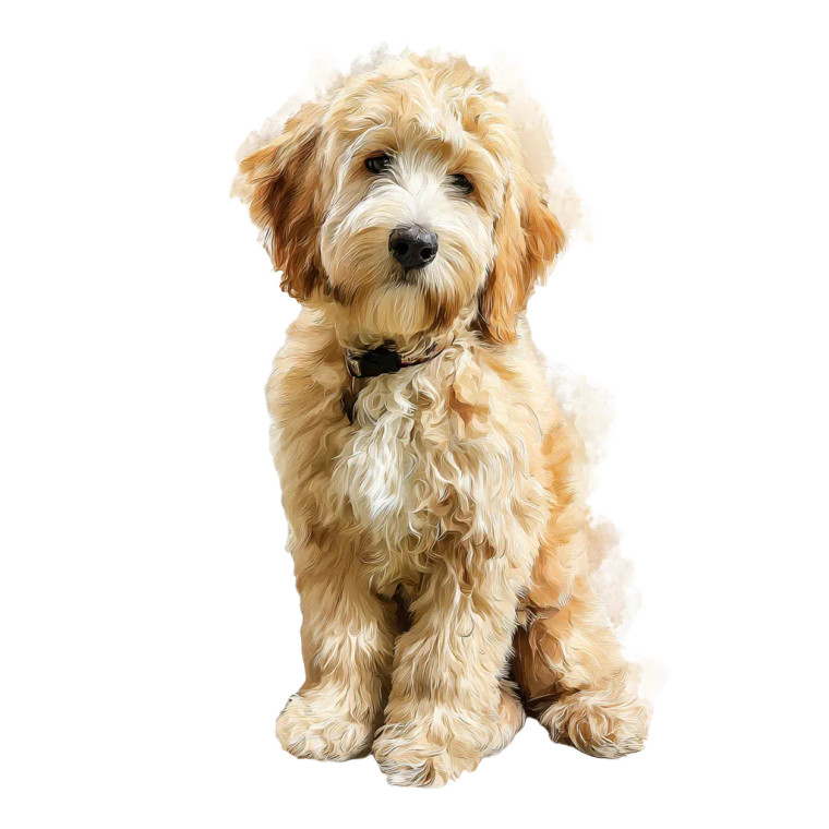 Golden Doodle Dog Vinyl Car Decal Sticker – Waterproof & UV-Resistant 