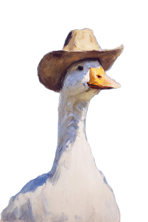 Cowboy Goose V4 Vinyl Car Decal Sticker – Waterproof & UV-Resistant 