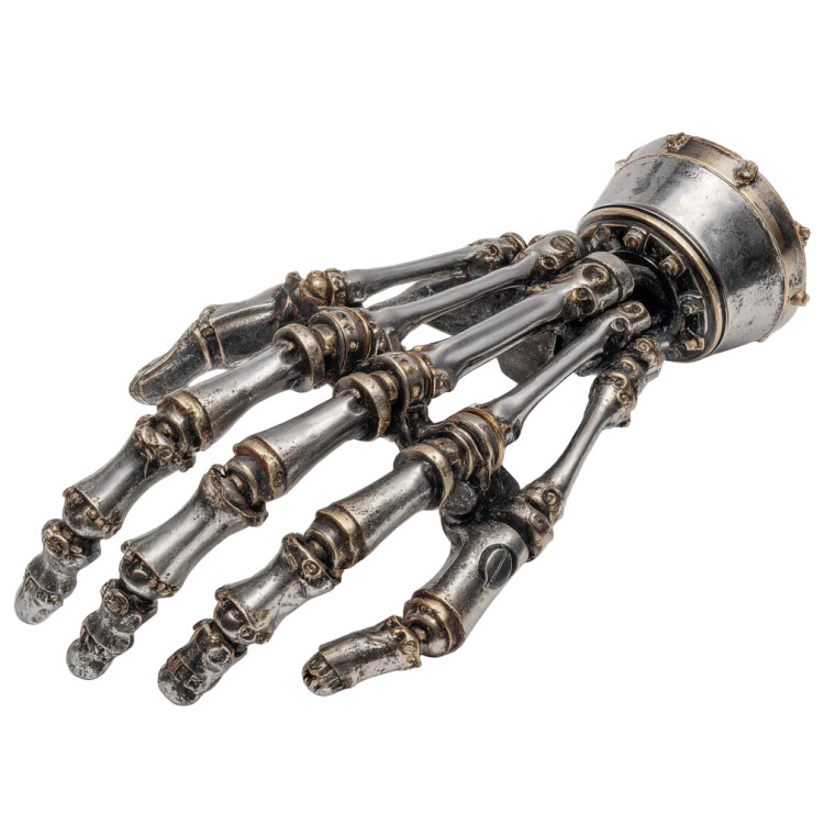 Robotic Skeletal Hand Vinyl Car Decal Sticker – Waterproof & UV-Resistant 