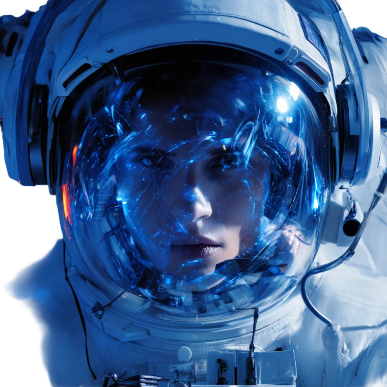 Astronaut In Space V38 Vinyl Car Decal Sticker – Waterproof & UV-Resistant 