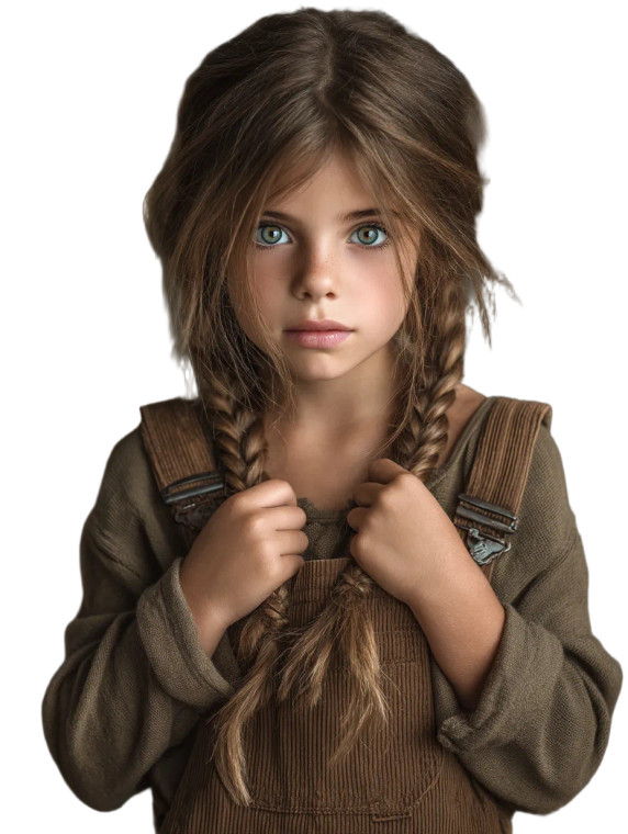 Italian Little Girl Vinyl Car Decal Sticker – Waterproof & UV-Resistant 