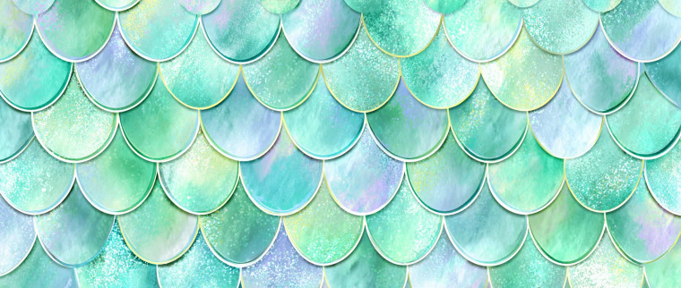 Iridescent Mermaid Scale Vinyl Car Decal Sticker – Waterproof & UV-Resistant 