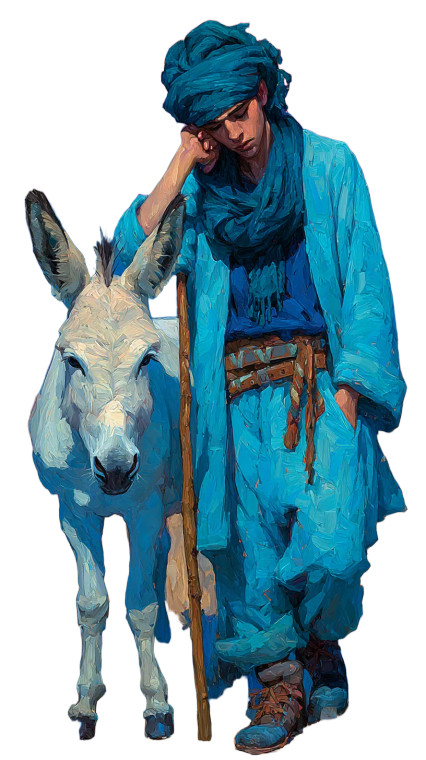 Dervish And Donkey Vinyl Car Decal Sticker – Waterproof & UV-Resistant 