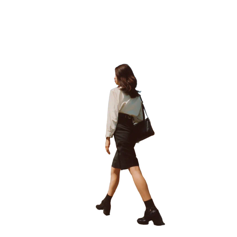 Japanese Office Woman V2 Vinyl Car Decal Sticker – Waterproof & UV-Resistant 