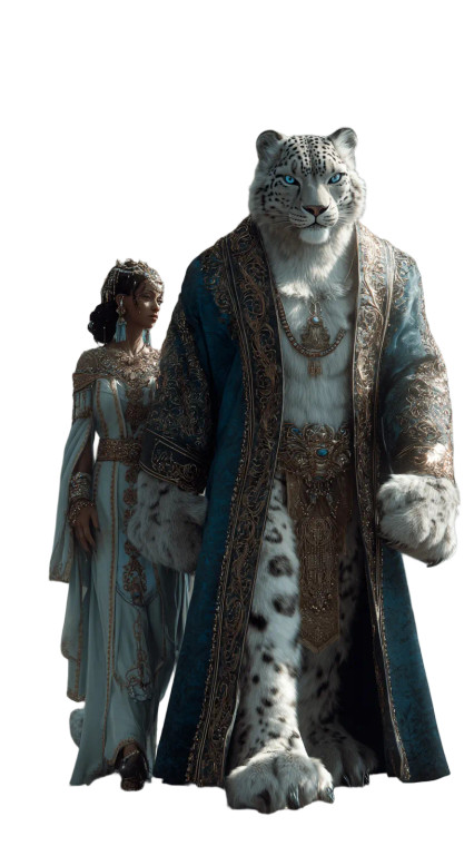 Snow Leopard King Vinyl Car Decal Sticker – Waterproof & UV-Resistant 