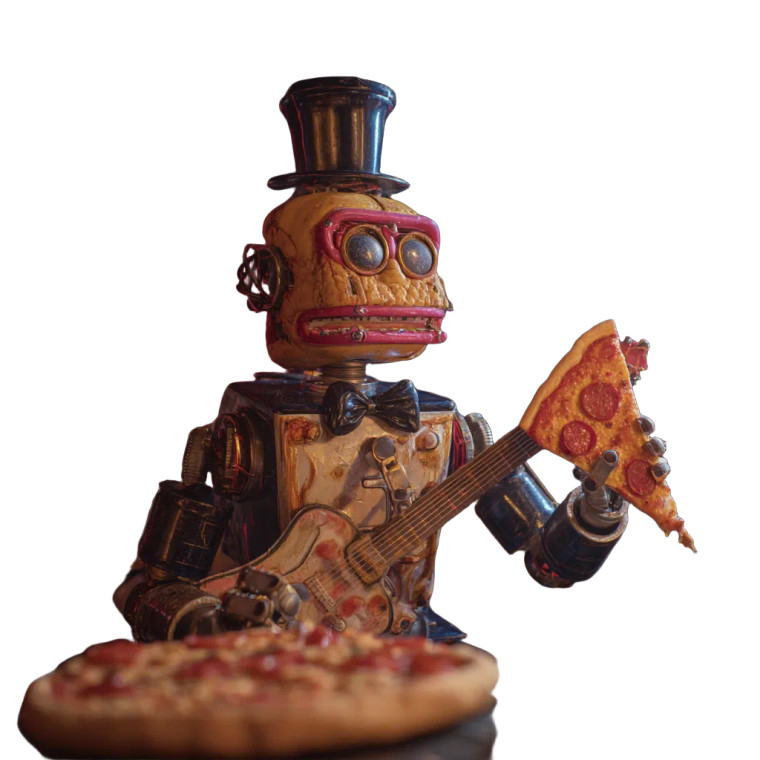 Animatronic Pizza Band Vinyl Car Decal Sticker – Waterproof & UV-Resistant 