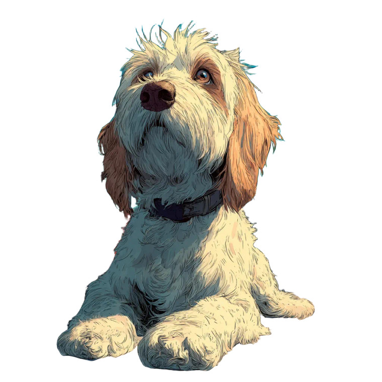 Cartoon Cavapoo Vinyl Car Decal Sticker – Waterproof & UV-Resistant 