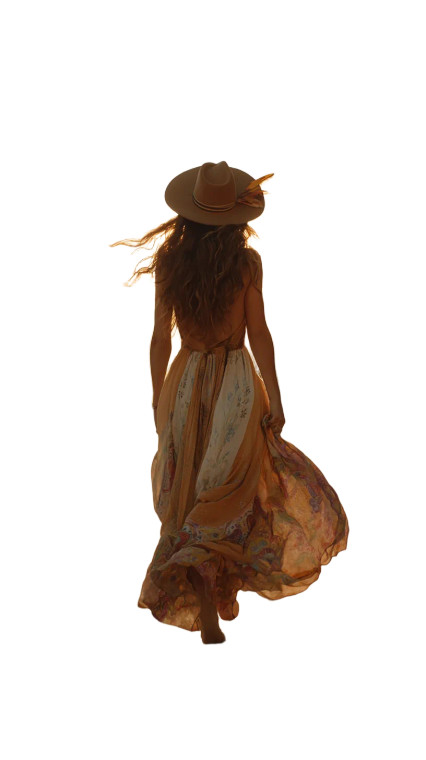 Hippie Woman Walking Vinyl Car Decal Sticker – Waterproof & UV-Resistant  Hippie Woman Walking Vinyl Car Decal Sticker – Waterproof & UV-Resistant