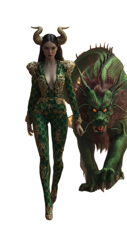 Demon Queen Portrait Vinyl Car Decal Sticker – Waterproof & UV-Resistant 