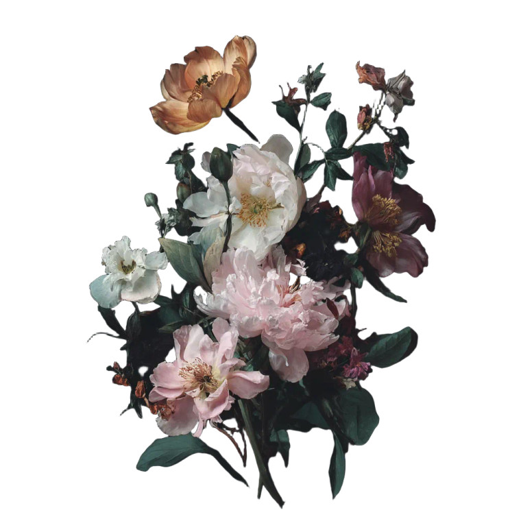 Bouquet Of Flowers Vinyl Car Decal Sticker – Waterproof & UV-Resistant 